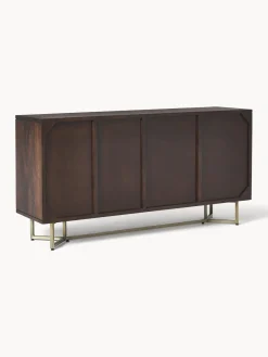 Westwing Collection Chiffonnier de madera maciza de mango con diseño espiga Luca