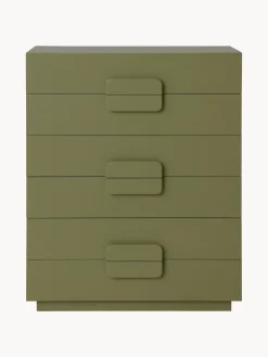 HKLIVING Cómoda artesanal de madera sungkai Spacious