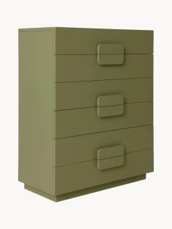 HKLIVING Cómoda artesanal de madera sungkai Spacious