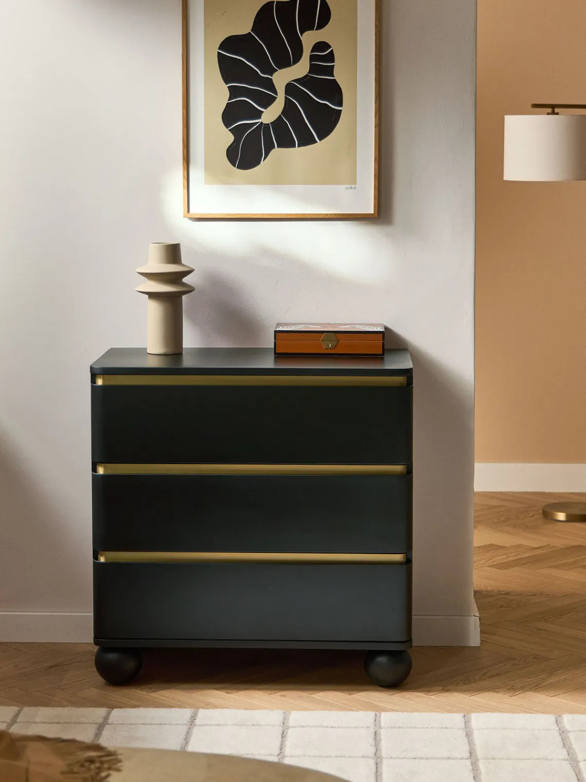 Westwing Collection Cómoda con patas esféricas Bumba^ Cómodas|Cómodas