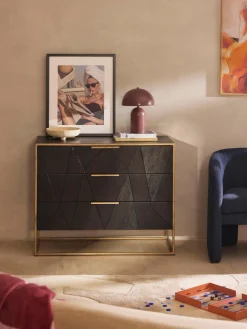 Westwing Collection Cómoda de madera de mango maciza Harry