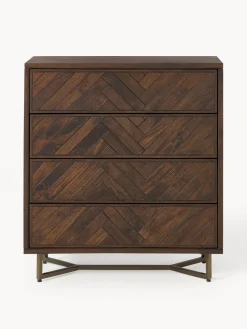 Westwing Collection Cómoda de madera de mango con diseño espiga Luca^ Cómodas|Cómodas