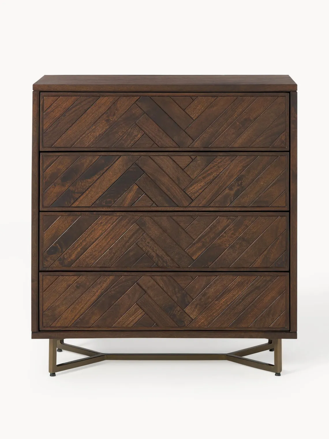 Westwing Collection Cómoda de madera de mango con diseño espiga Luca^ Cómodas|Cómodas