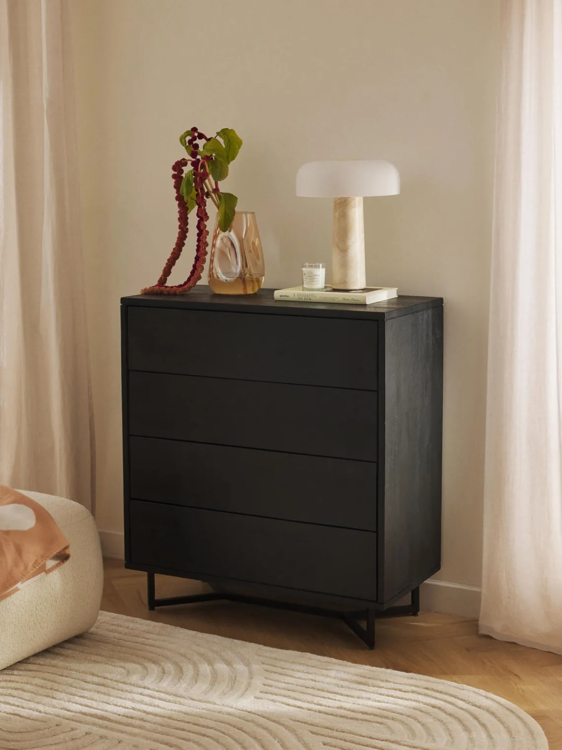 Westwing Collection Cómoda de madera de mango Luca^ Cómodas|Cómodas