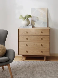 Westwing Collection Cómoda de madera de roble Diana