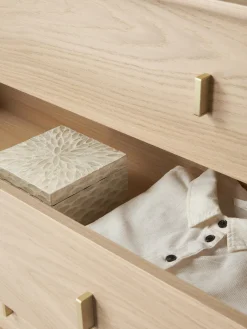 Westwing Collection Cómoda de madera de roble Diana