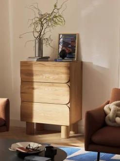 Westwing Collection Cómoda de madera de roble Cadi