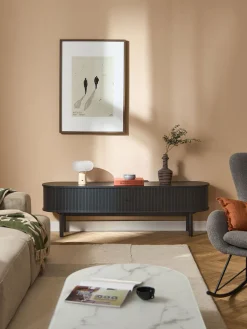 Westwing Collection Cómoda grande con frente acanalado Calary