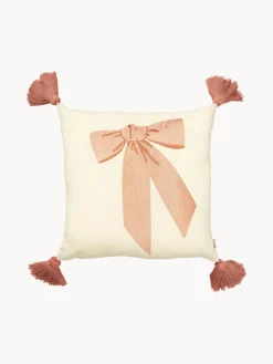 Niños Cam Cam Copenhagen Cojín acogedor de algodón orgánico con borlas Bows