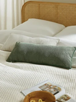 Westwing Collection Cojín alargado de pana Kylen^ Mantas|Cojines Decorativos