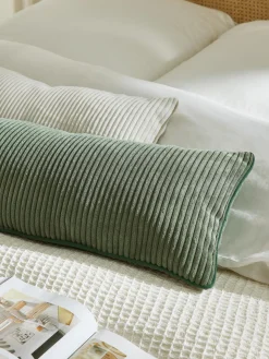 Westwing Collection Cojín alargado de pana Kylen^ Mantas|Cojines Decorativos