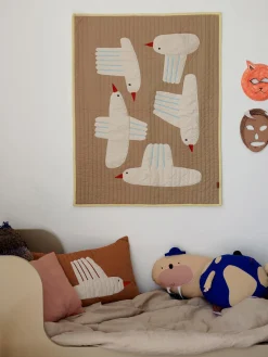 Niños Ferm Living Kids Cojín de algodón ecológico Bird