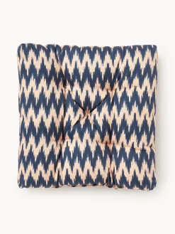 Westwing Collection Cojín de asiento para exterior con estampado ikat Maillot^ Mantas|Cojines Para Sillas