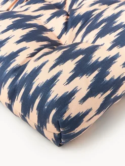 Westwing Collection Cojín de asiento para exterior con estampado ikat Maillot^ Mantas|Cojines Para Sillas