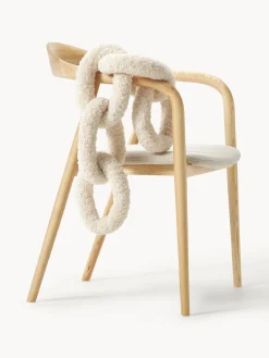 Westwing Collection Cojín de borreguillo Chain Dotty