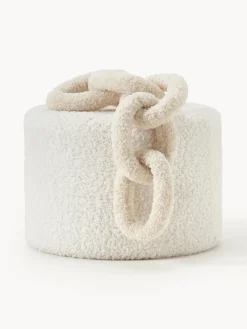 Westwing Collection Cojín de borreguillo Chain Dotty