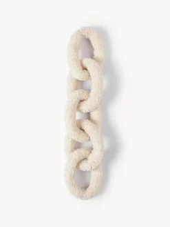 Westwing Collection Cojín de borreguillo Chain Dotty