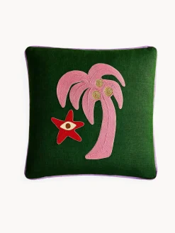 Jonathan Adler Cojín de lino Playa^ Mantas