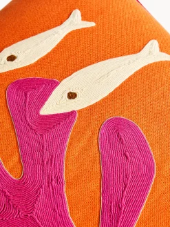 Jonathan Adler Cojín de lino Playa^ Mantas