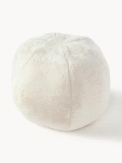 Westwing Collection Cojín decorativo redondo de pelo sintético Ginny^ Cojines Decorativos|Mantas