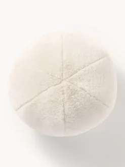 Westwing Collection Cojín decorativo redondo de pelo sintético Ginny^ Cojines Decorativos|Mantas