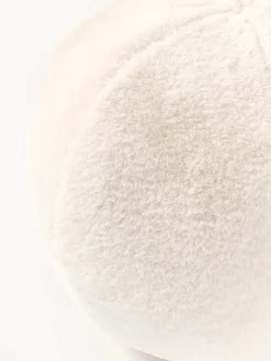 Westwing Collection Cojín decorativo redondo de pelo sintético Ginny^ Cojines Decorativos|Mantas