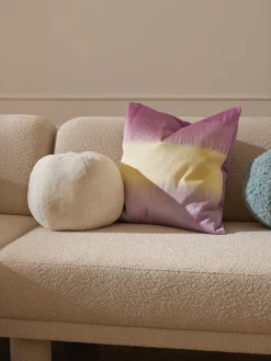 Westwing Collection Cojín decorativo redondo de pelo sintético Ginny^ Cojines Decorativos|Mantas