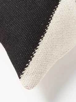 Westwing Collection Cojín grande artesanal con motivos geométricos Asta