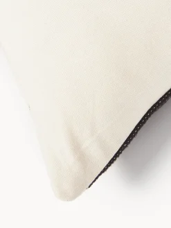 Westwing Collection Cojín grande artesanal con motivos geométricos Asta