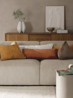 Westwing Collection Cojín grande de pana Kylen