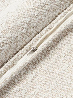 Westwing Collection Cojín grande en tejido bouclé Lennon, 70 x 70 cm