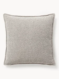 Westwing Collection Cojín grande en tejido bouclé sofá Lennon, 70 x 70 cm