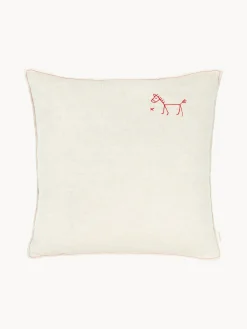 Niños Nobodinoz Cojín infantil de lino bordado L1N0