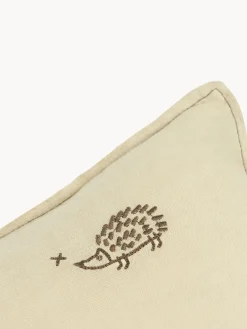 Nobodinoz Cojín infantil de lino bordado L1N0^Niños Decoración Infantil|Cojines Infantiles