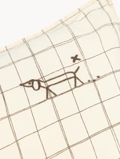 Niños Nobodinoz Cojín infantil de lino bordado L1N0