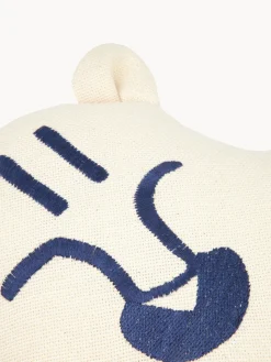 Niños Nobodinoz Cojín infantil de lino bordado Tiger