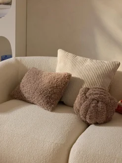 Westwing Collection Cojín nudo de borreguillo Dotty