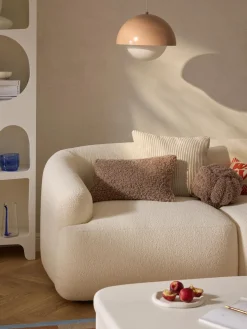 Westwing Collection Cojín nudo de borreguillo Dotty