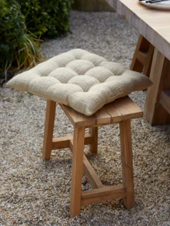 Westwing Collection Cojín para silla de algodón Sasha