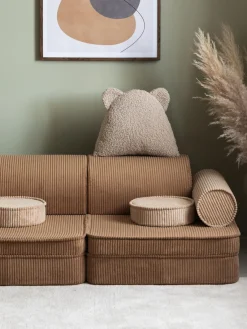 Wigiwama Cojín peluche de borreguillo Bear^Niños Decoración Infantil|Cojines Infantiles