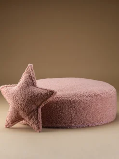 Wigiwama Cojín peluche de borreguillo Star^Niños Decoración Infantil|Cojines Infantiles