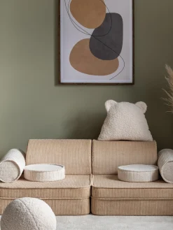 Wigiwama Cojín peluche de borreguillo Bear^Niños Decoración Infantil|Cojines Infantiles