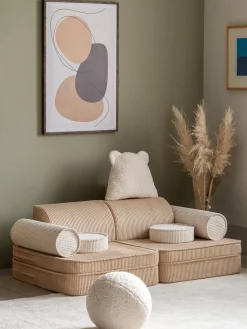 Wigiwama Cojín peluche de borreguillo Bear^Niños Decoración Infantil|Cojines Infantiles