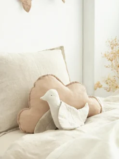 Niños Nobodinoz Cojín peluche de lino Cloud