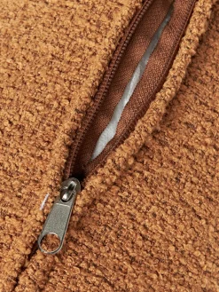 Westwing Collection Cojín rulo de sofá en tejido bouclé Sofia