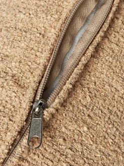 Westwing Collection Cojín rulo de sofá en tejido bouclé Sofia