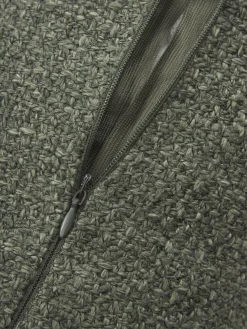 Westwing Collection Cojín rulo en tejido bouclé con ribete Aya