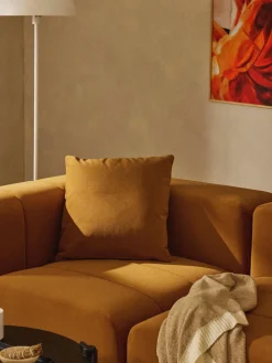 Westwing Collection Cojín sofá de terciopelo Lena