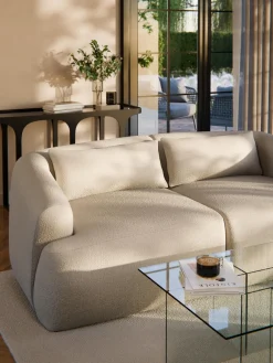 Westwing Collection Cojín sofá en tejido bouclé Sofia