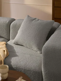 Westwing Collection Cojín sofá en tejido bouclé Lena